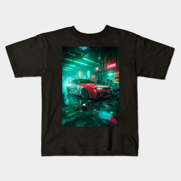 r32 Kids T-Shirt by skiegraphicstudio